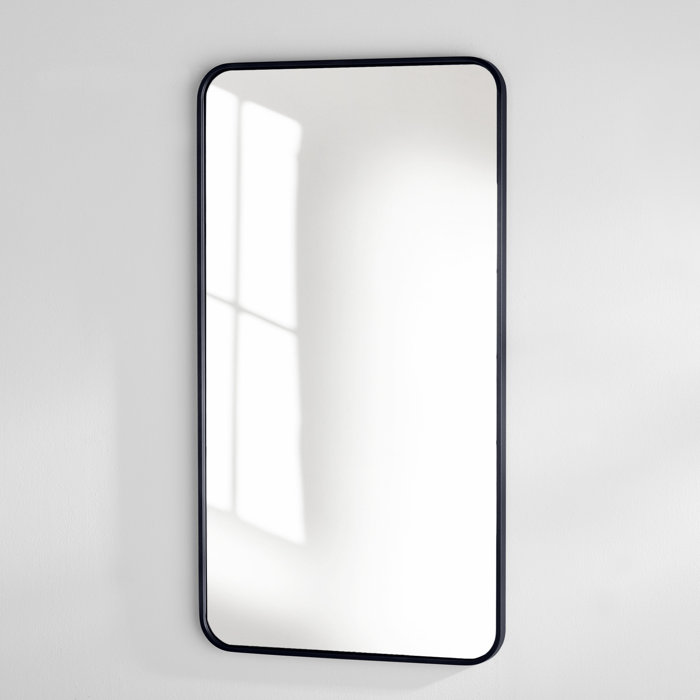 Sabine Metal Rounded Rectangle Wall Mirror & Reviews Joss & Main